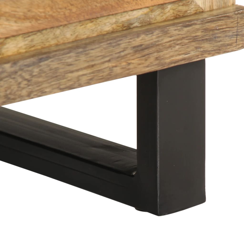 Bedside tables 2 pcs. 40x34x46 cm Rough mango wood