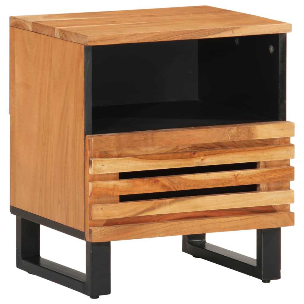 Bedside tables 2 pcs. 40x34x46 cm solid wood acacia