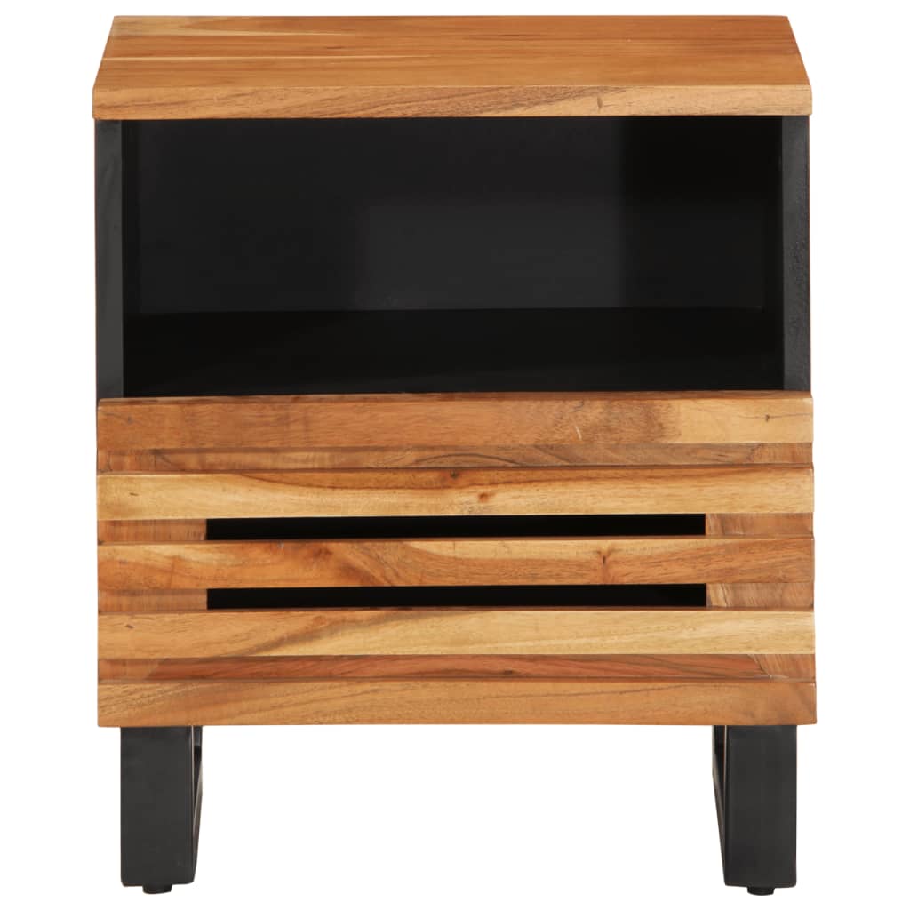 Bedside tables 2 pcs. 40x34x46 cm solid wood acacia