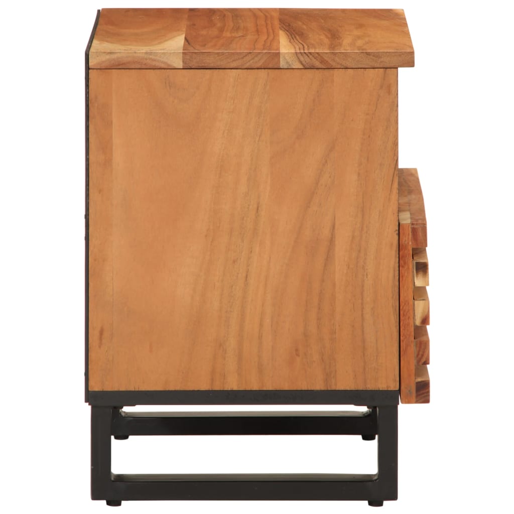 Bedside tables 2 pcs. 40x34x46 cm solid wood acacia