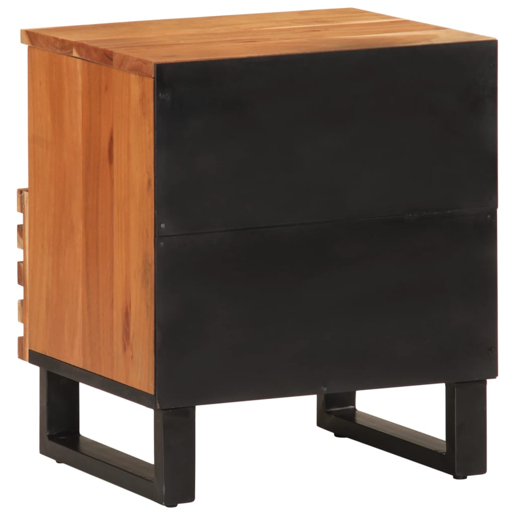 Bedside tables 2 pcs. 40x34x46 cm solid wood acacia