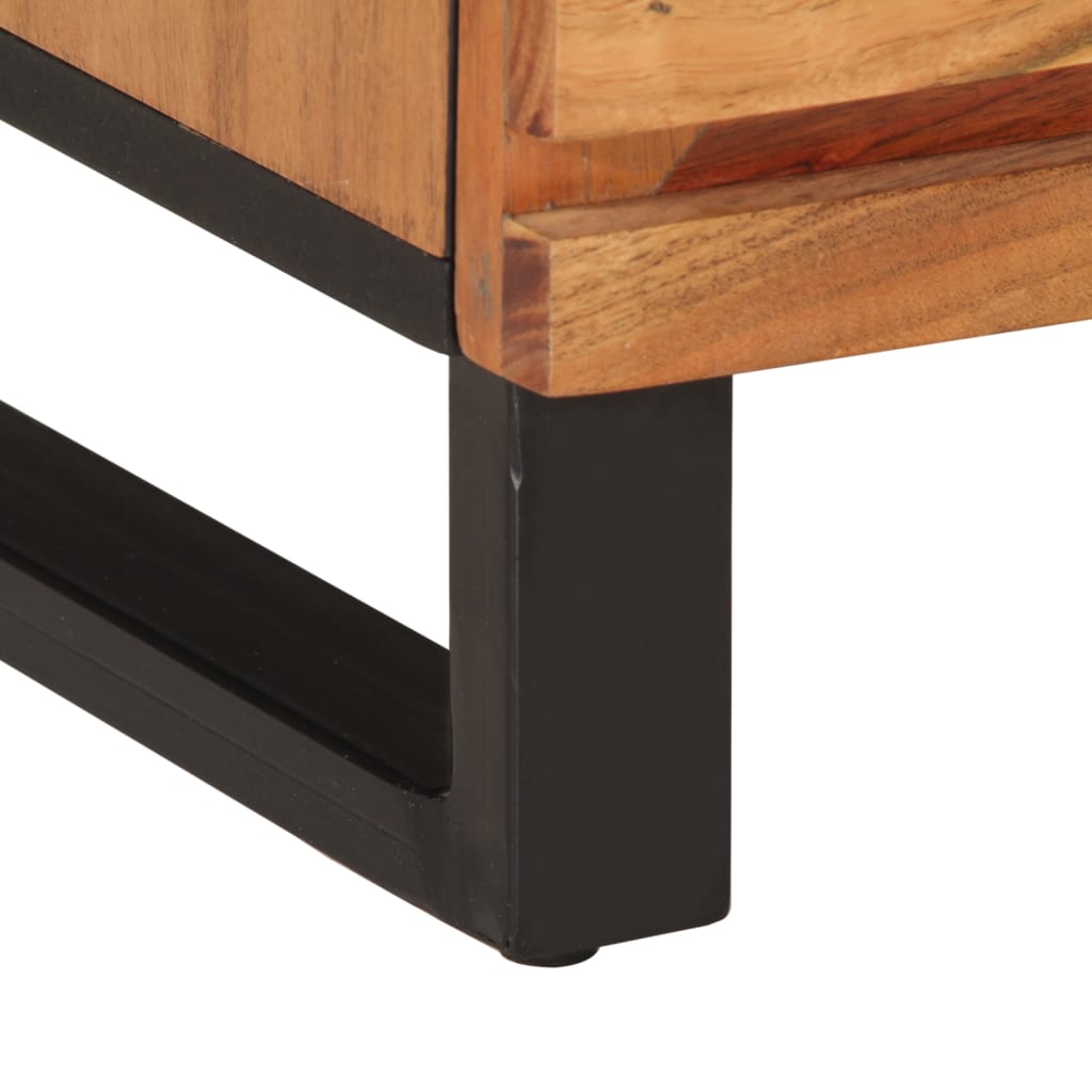 Bedside tables 2 pcs. 40x34x46 cm solid wood acacia