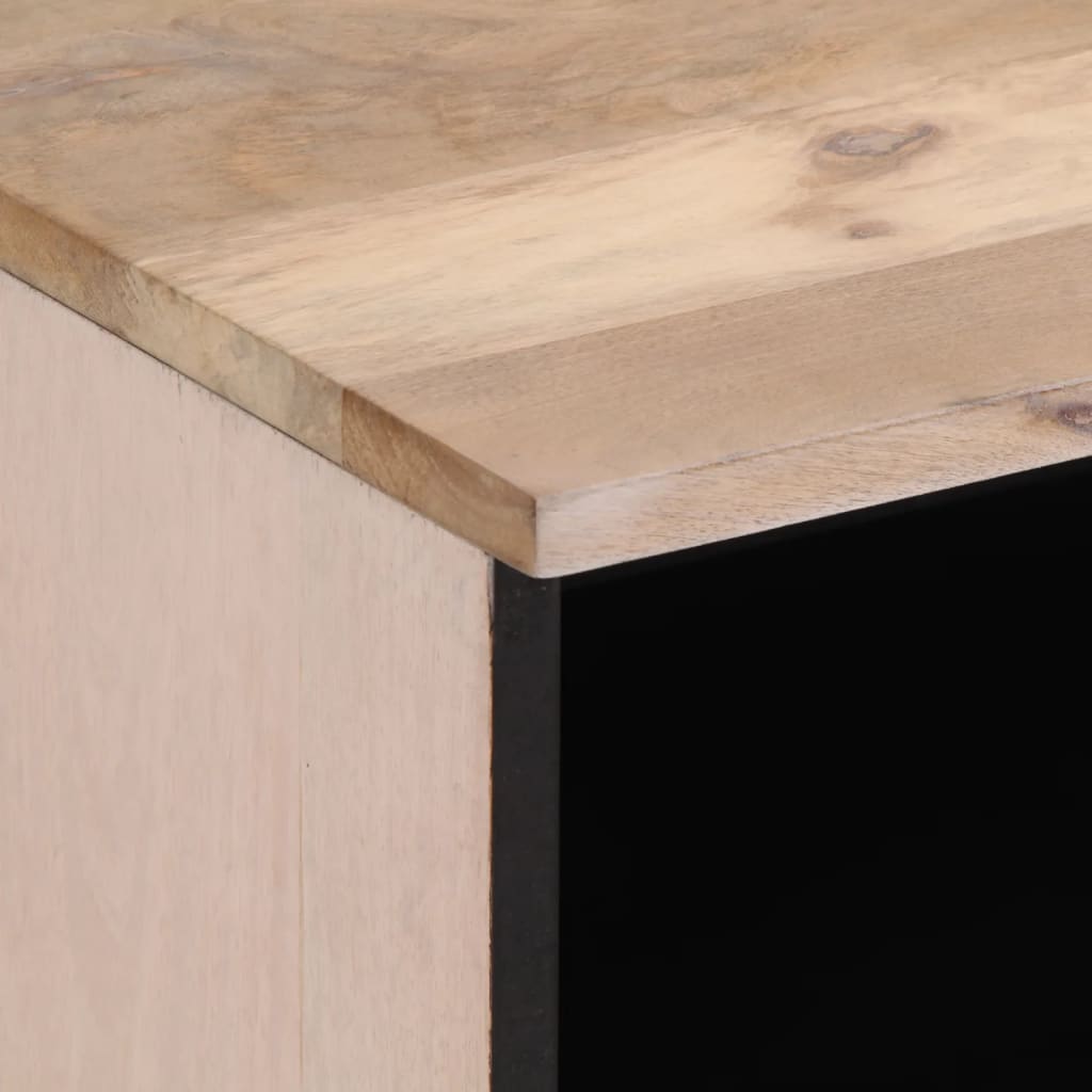 Bedside tables 2 pcs. 40x34x46 cm Bleached solid wood mango