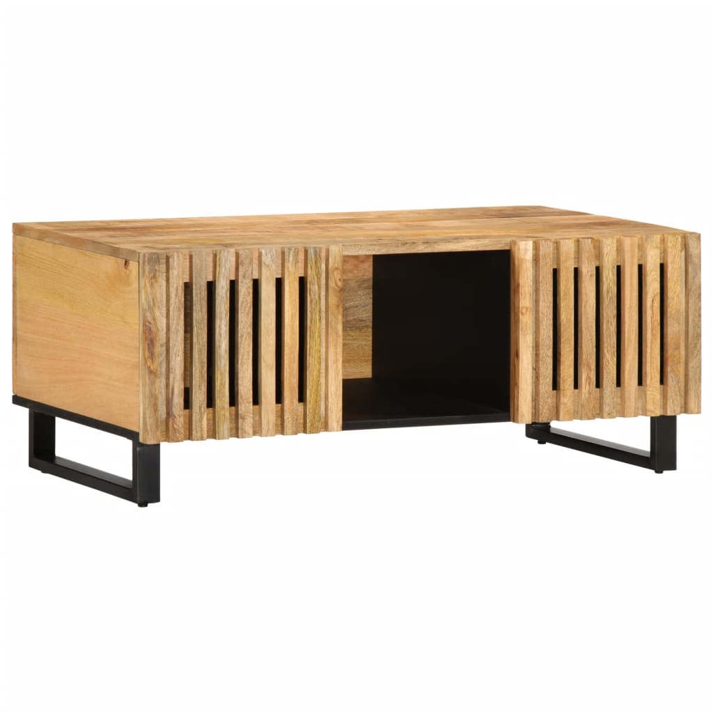 Coffee table 100x55x40 cm Rough solid mango wood