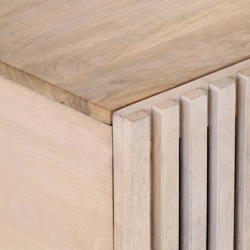 Coffee Table White 100x55x40 cm Solid Mango Wood