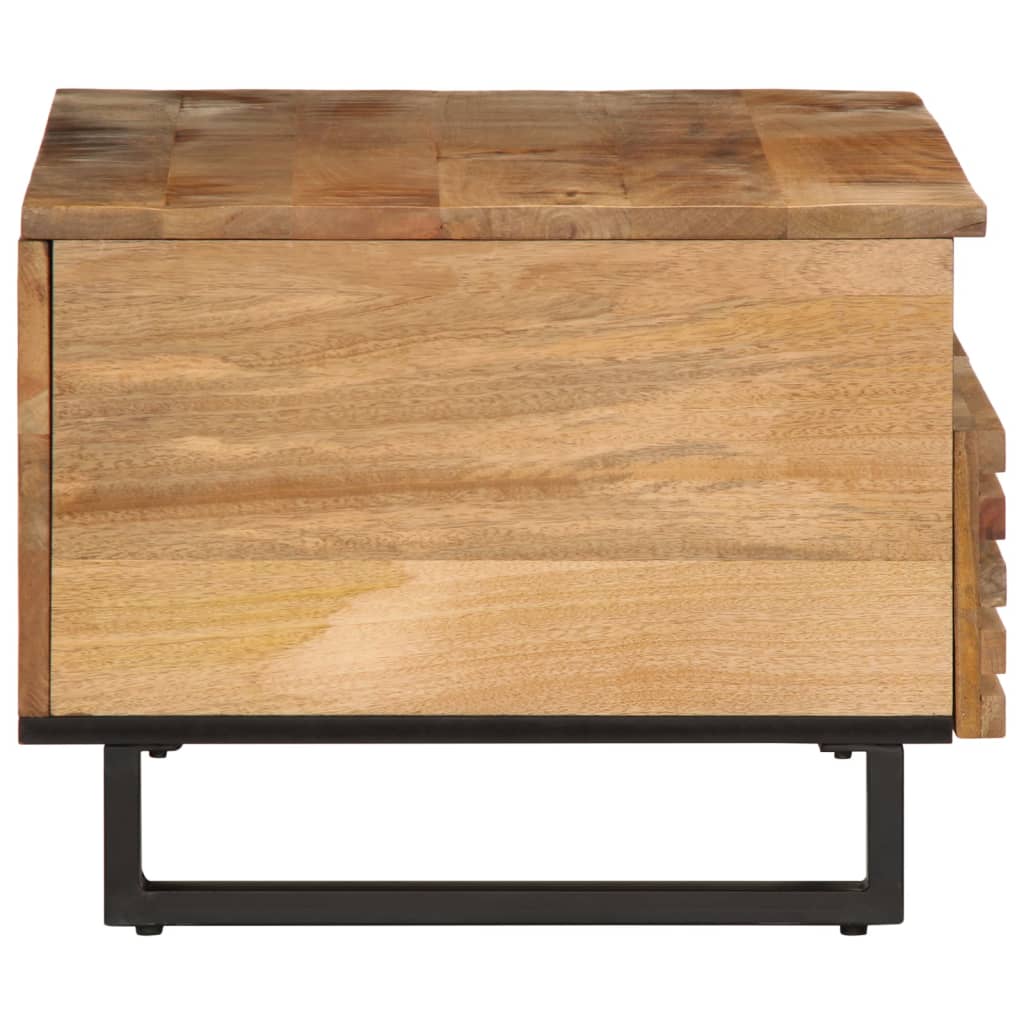 Table basse 80x55x40 cm Bois de manguier massif brut