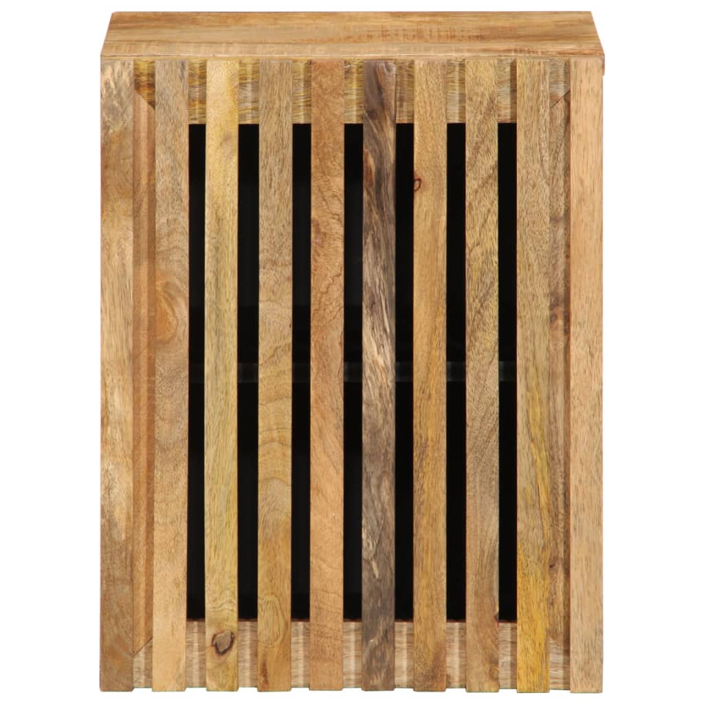 Bathroom Wall Cabinet 38x34x48 cm Solid Rough Mango Wood