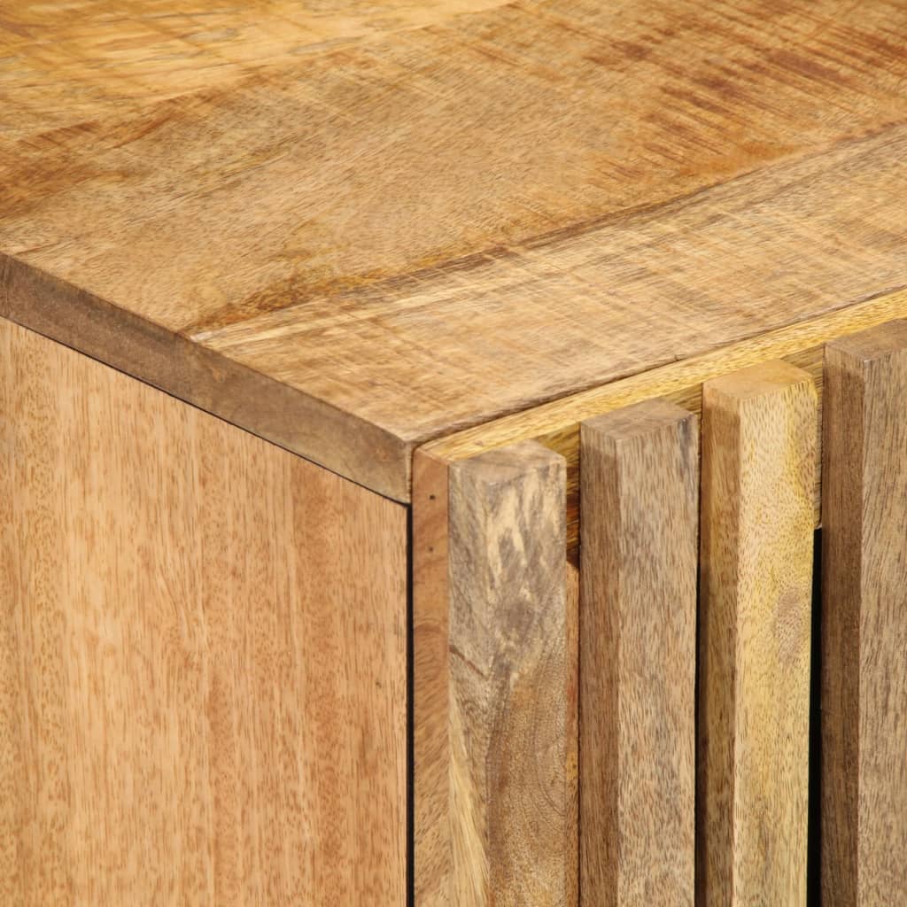 Bathroom Wall Cabinet 38x34x48 cm Solid Rough Mango Wood
