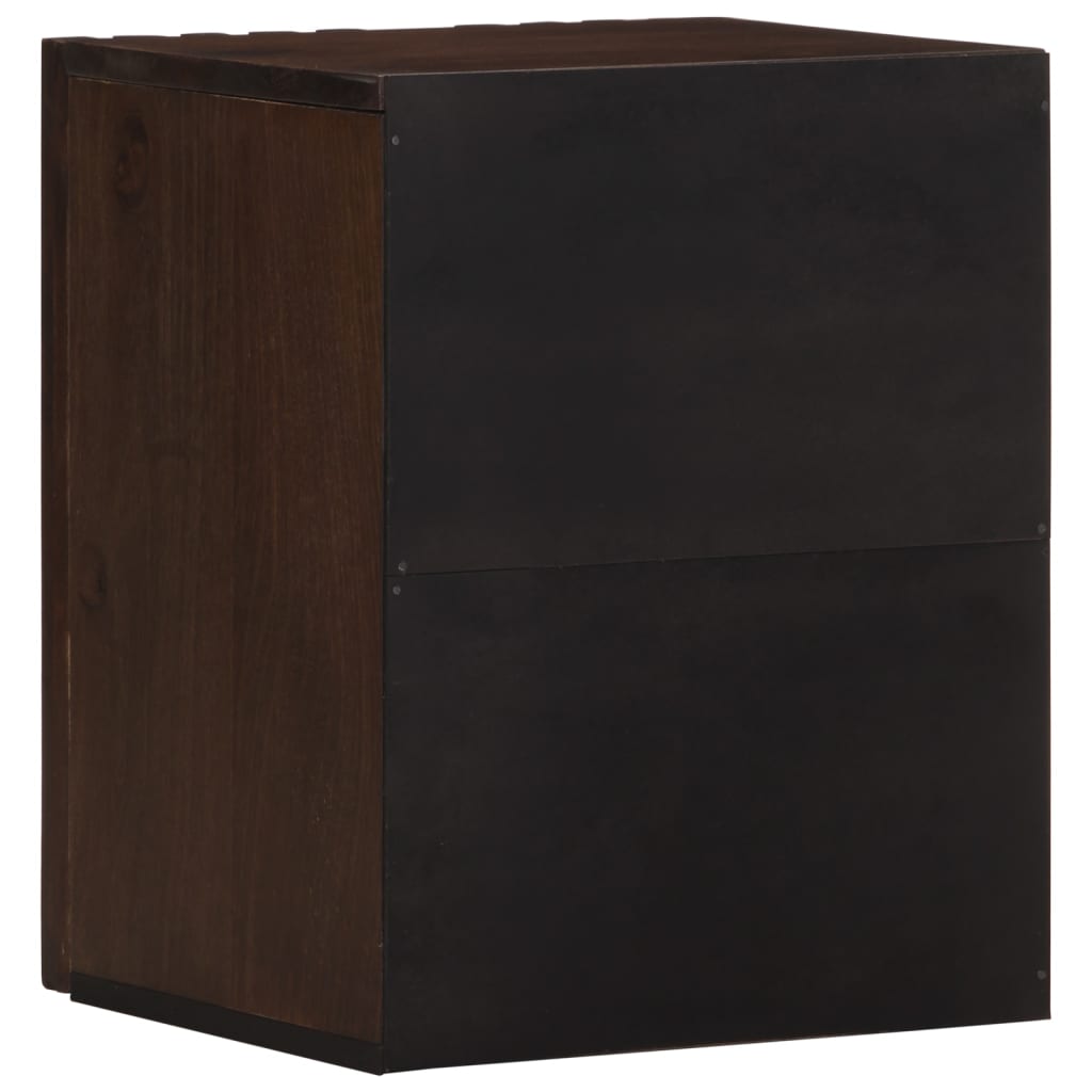 Bathroom Wall Cabinet 38x34x48 cm Brown Solid Mango Wood