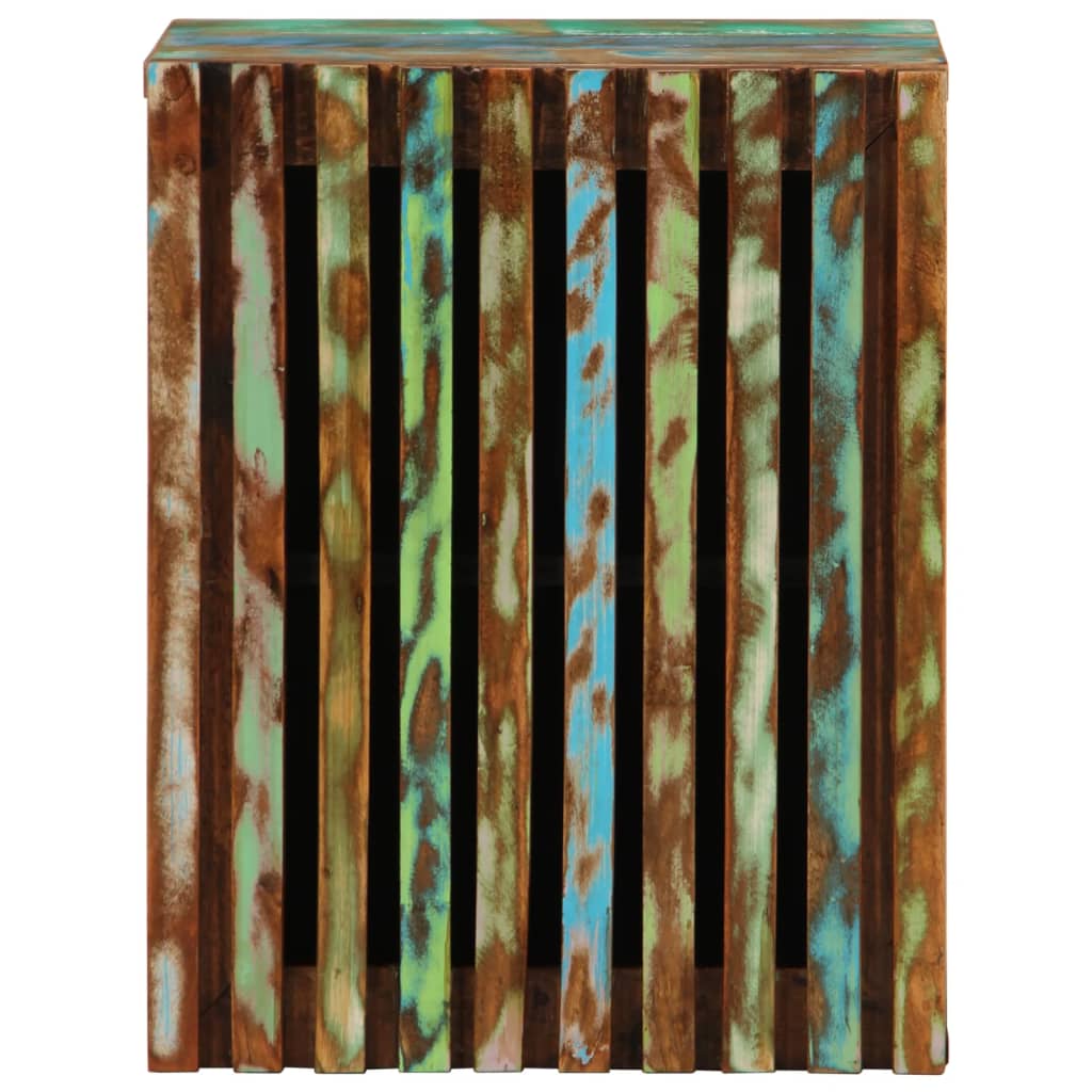 Bathroom wall cabinet 38x34x48 cm solid acacia wood