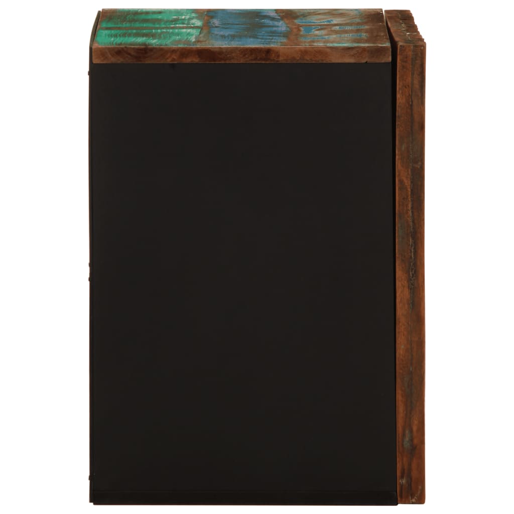 Bathroom wall cabinet 38x34x48 cm solid acacia wood