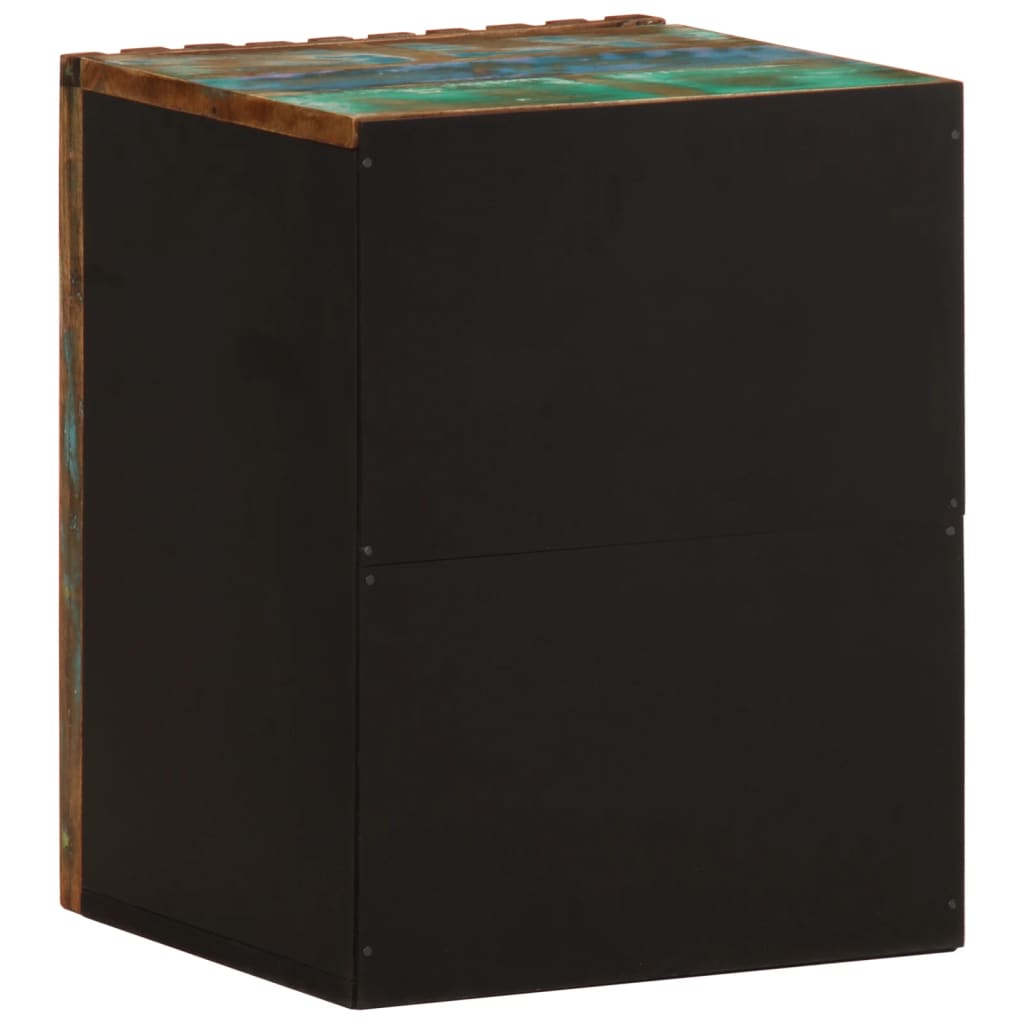 Bathroom wall cabinet 38x34x48 cm solid acacia wood
