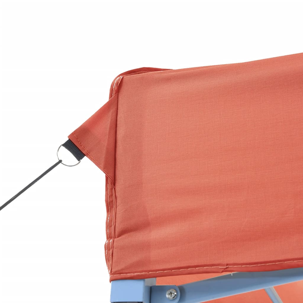 Tente de fête pliable pop-up terre cuite rouge 292x292x315 cm