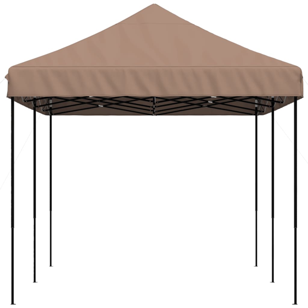 Tente de fête pliable pop-up marron 580x292x315 cm