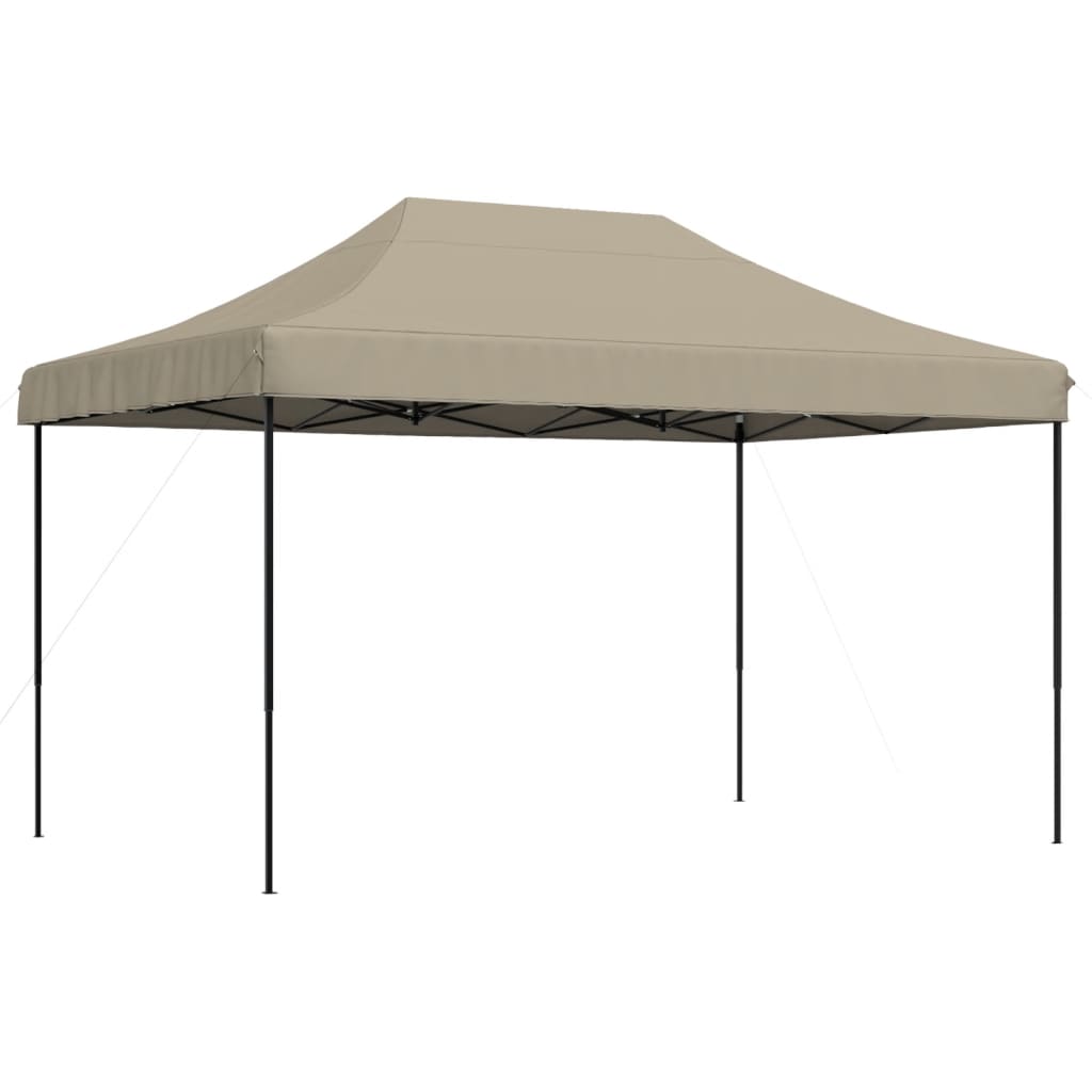 Tente de fête pliable pop-up taupe 440x292x315 cm