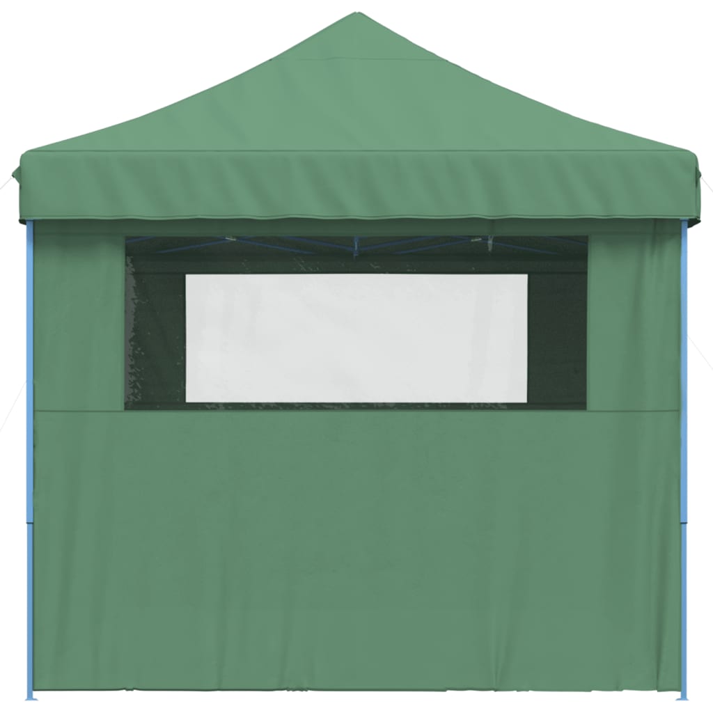 Tente de fête pop-up pliable avec 4 panneaux latéraux vert