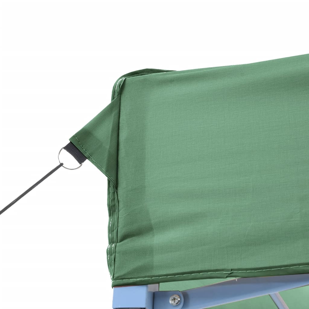 Tente de fête pop-up pliable avec 4 panneaux latéraux vert