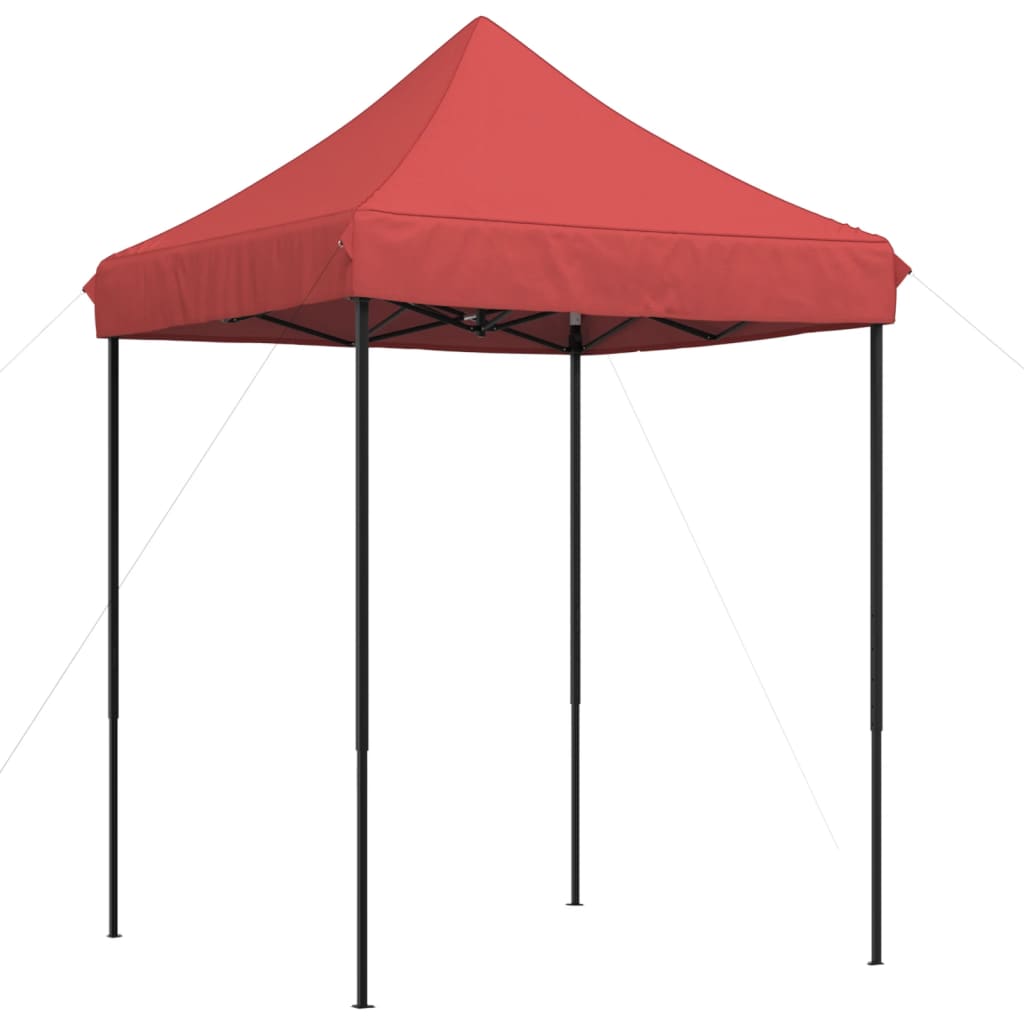 Tente de fête pliable pop-up rouge bordeaux 200x200x306 cm