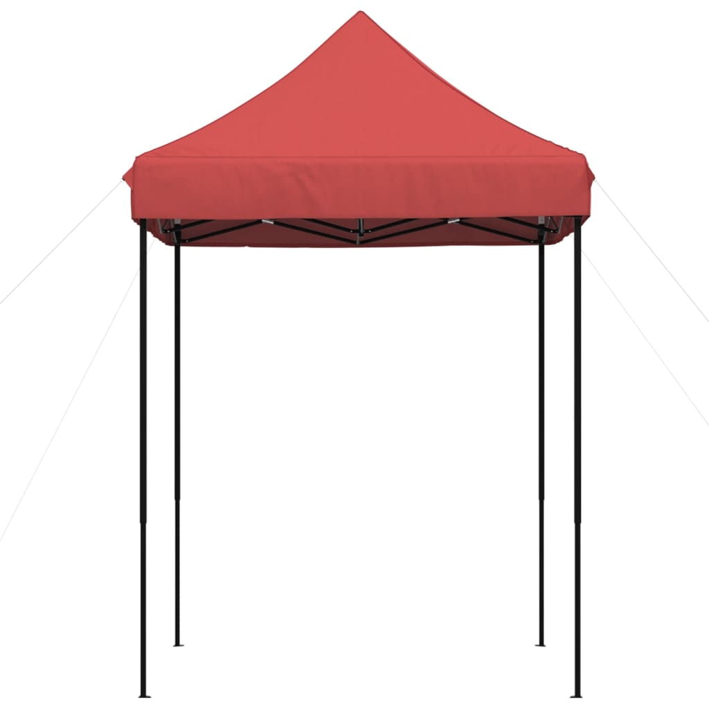 Tente de fête pliable pop-up rouge bordeaux 200x200x306 cm