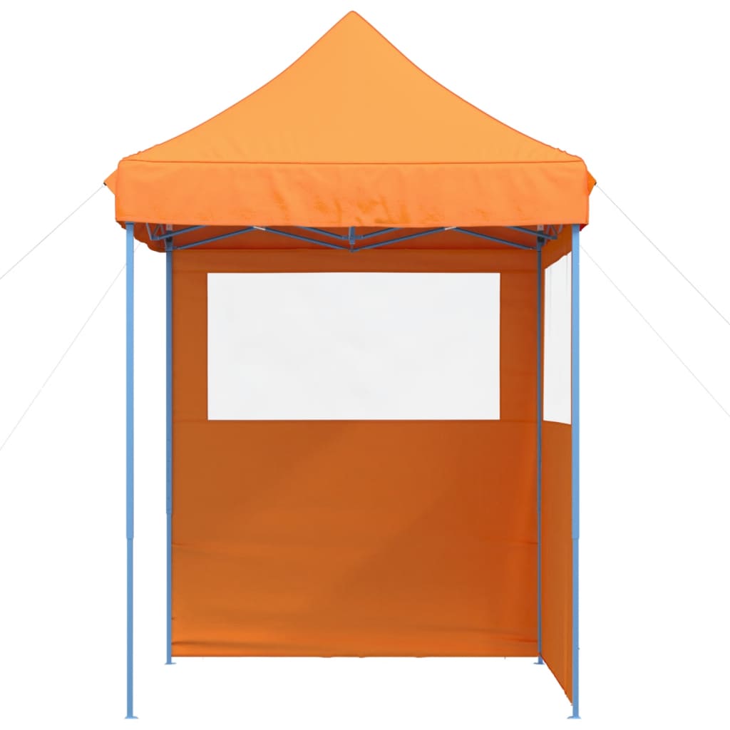Partyzelt Faltbar Pop-Up mit 2 Seitenteilen Orange