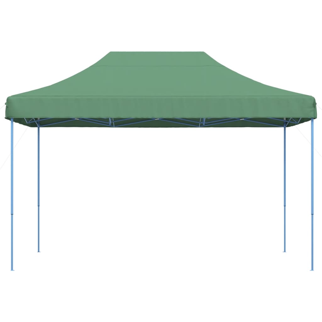 Tente de fête pliable pop-up verte 410x279x315 cm