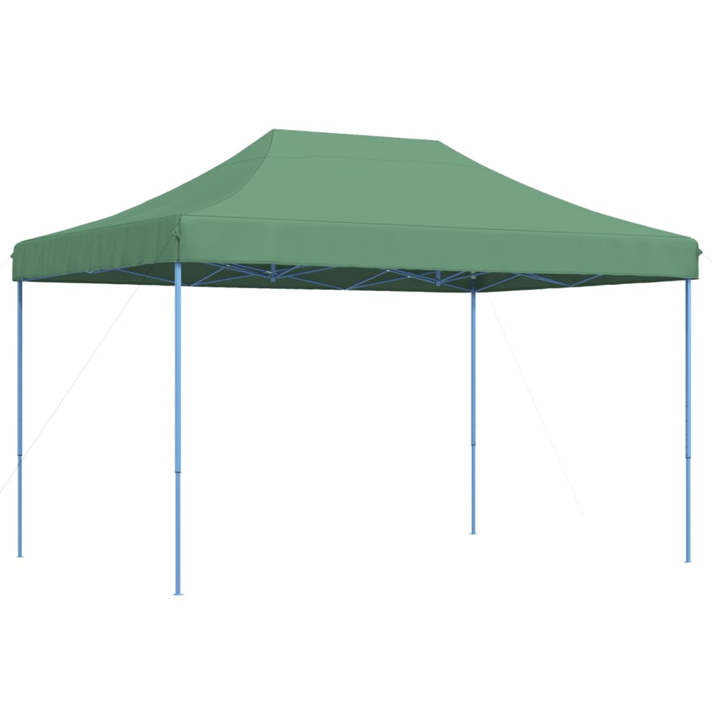 Tente de fête pliable pop-up verte 410x279x315 cm