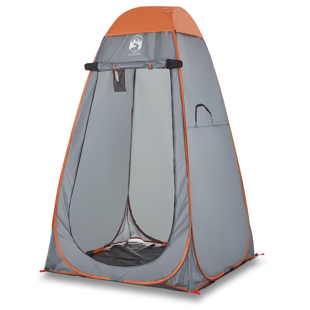 Privacy Tent Grey and Orange Pop-Up Waterproof