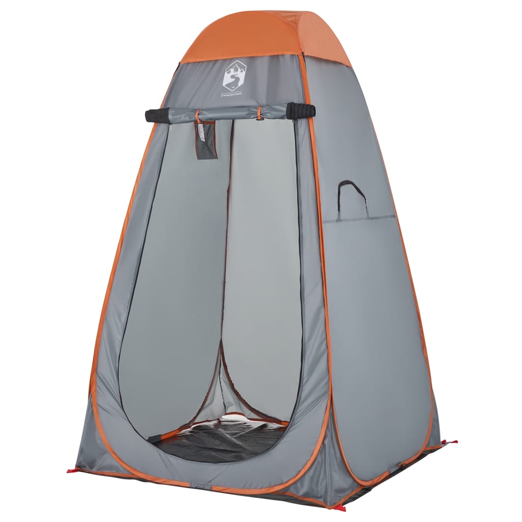 Privacy Tent Grey and Orange Pop-Up Waterproof