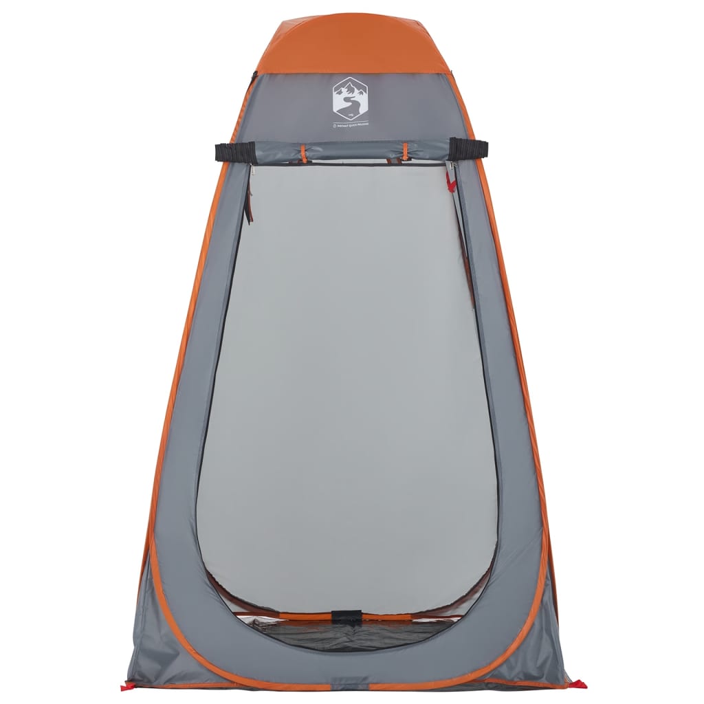 Privacy Tent Grey and Orange Pop-Up Waterproof