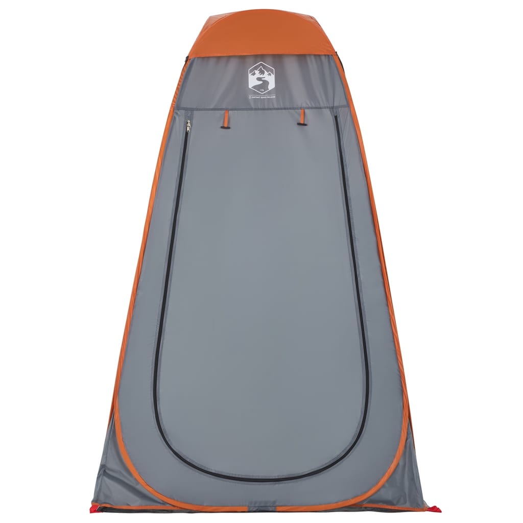 Privacy Tent Grey and Orange Pop-Up Waterproof