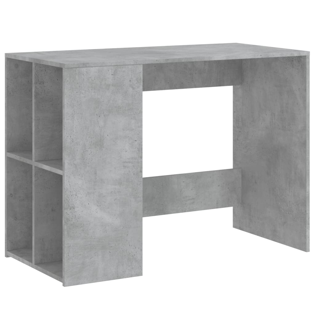 Desk Concrete Grey 102x50x75 cm Wood Material