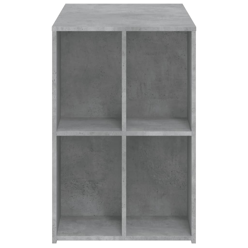 Desk Concrete Grey 102x50x75 cm Wood Material