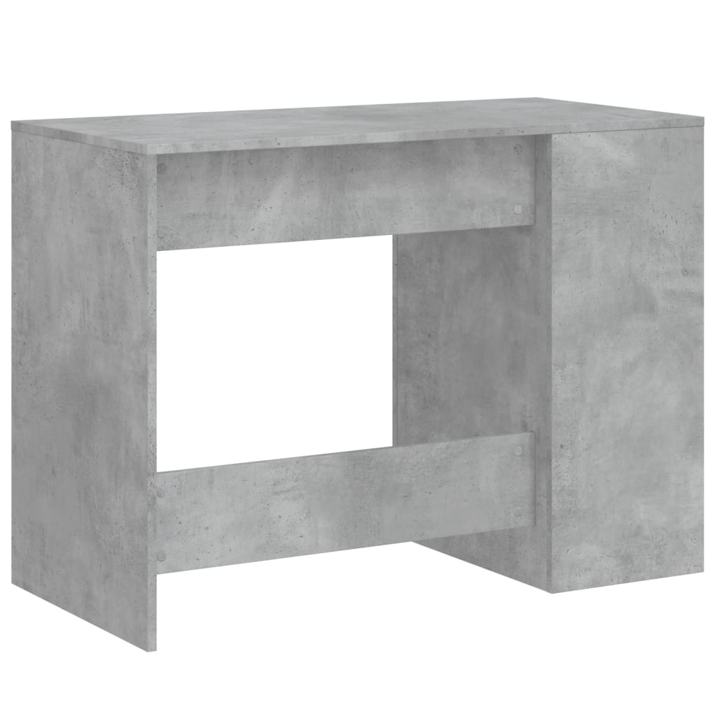 Desk Concrete Grey 102x50x75 cm Wood Material