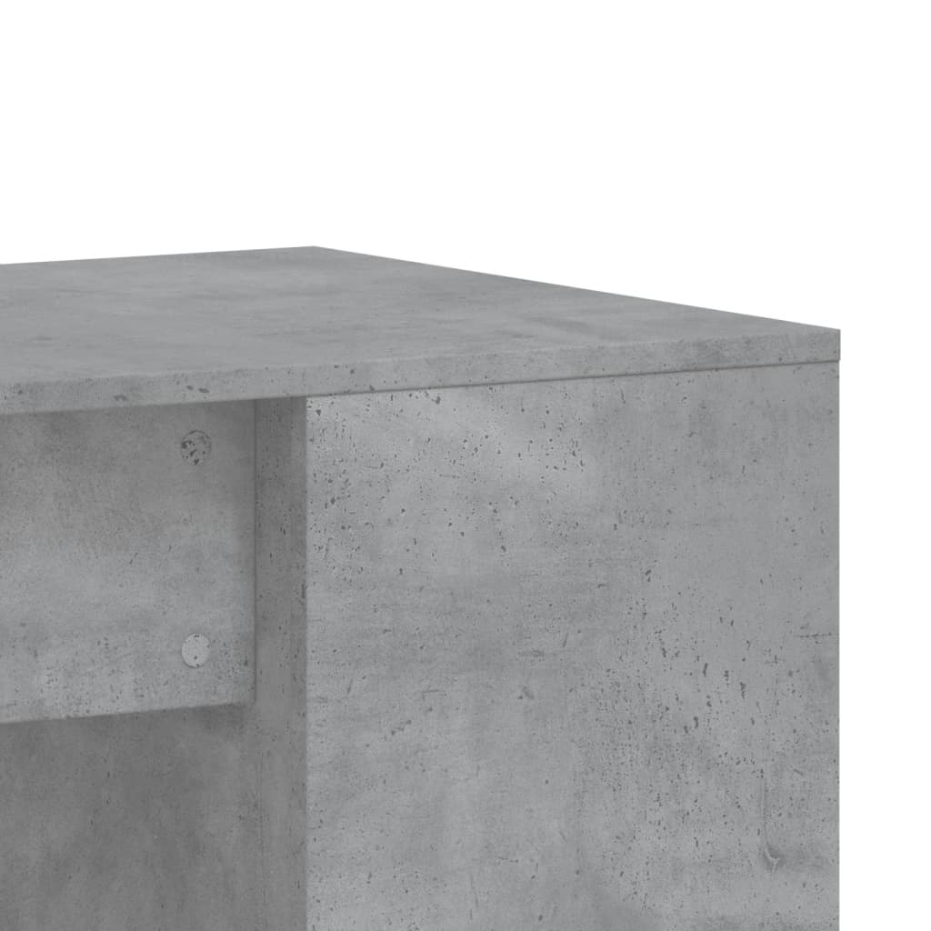 Desk Concrete Grey 102x50x75 cm Wood Material