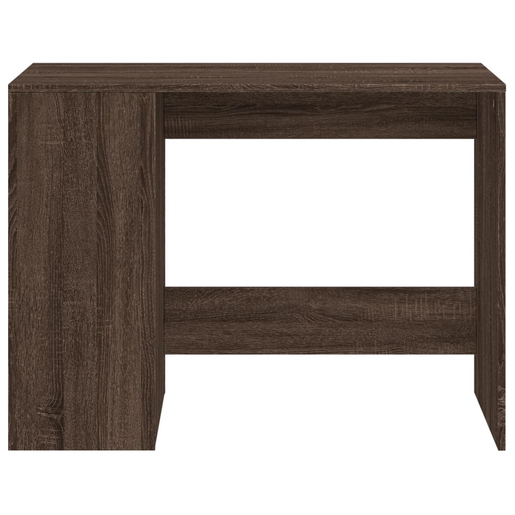 Desk Brown Oak Look 102x50x75 cm Wood Material
