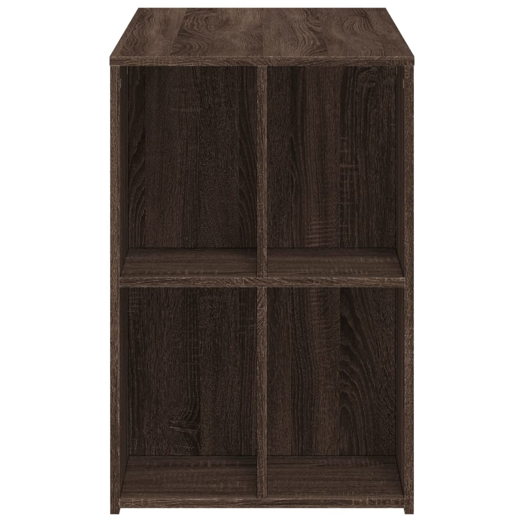Desk Brown Oak Look 102x50x75 cm Wood Material