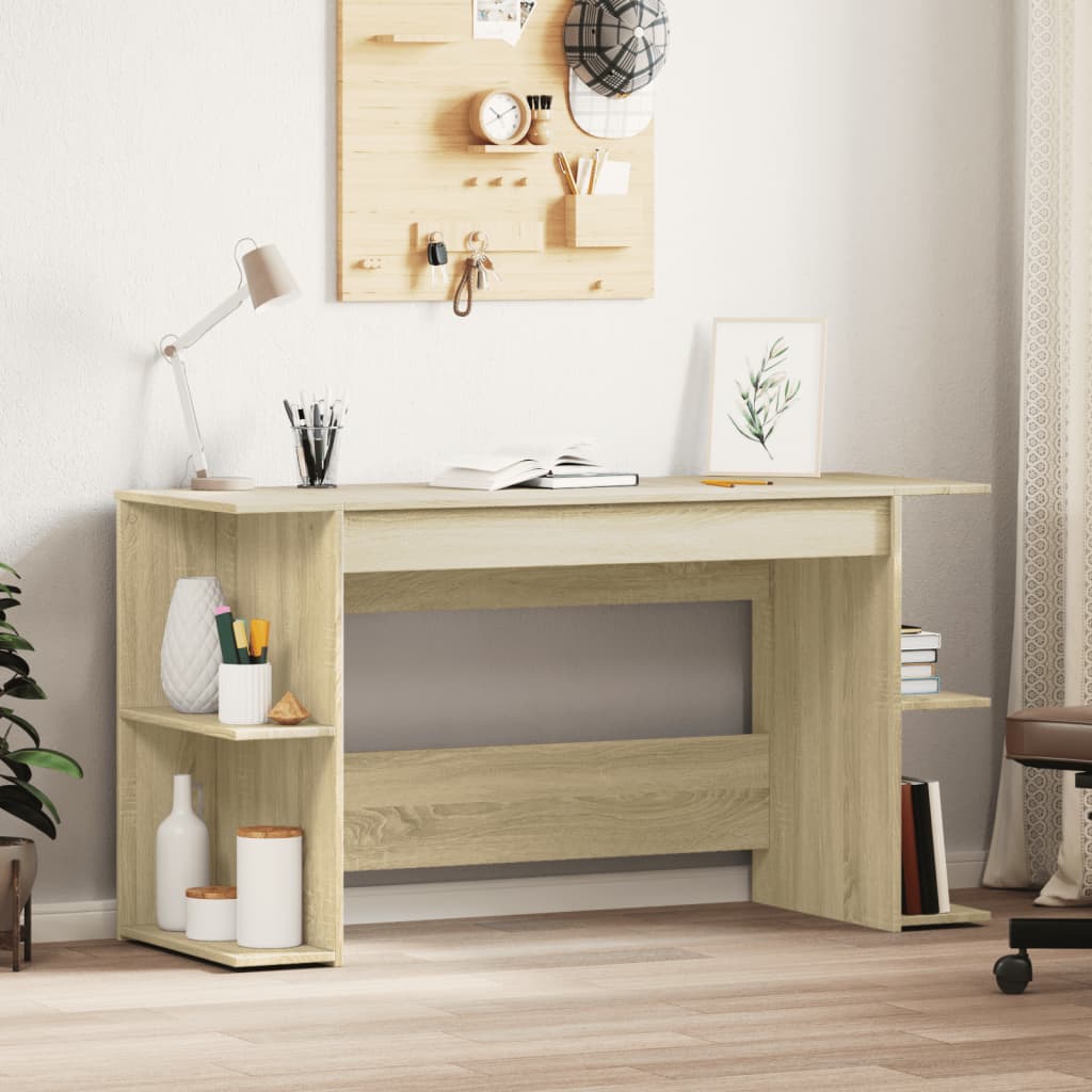 Desk Sonoma Oak 140x50x75 cm Wood Material