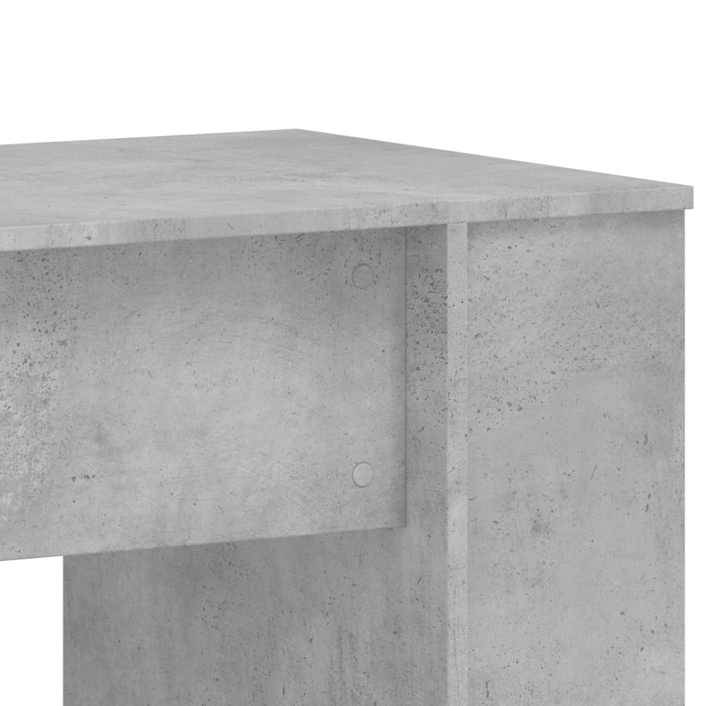 Desk Concrete Grey 140x50x75 cm Wood Material