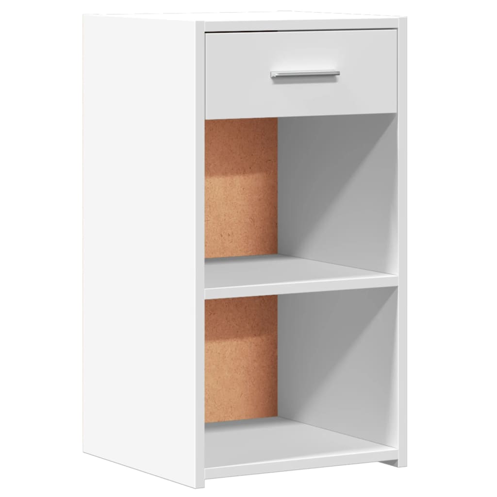 Tables de chevet 2 pcs. Blanc 35x34x65 cm en bois