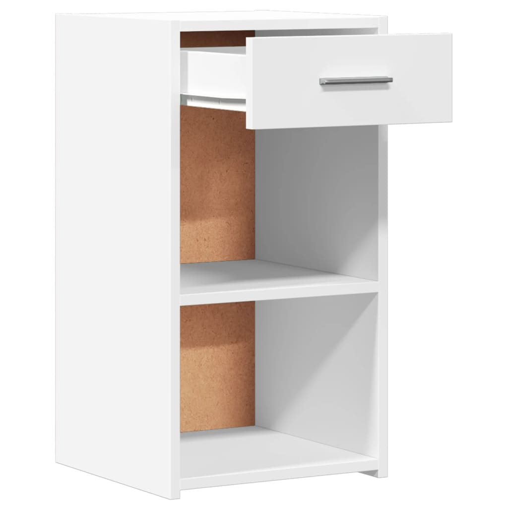 Tables de chevet 2 pcs. Blanc 35x34x65 cm en bois