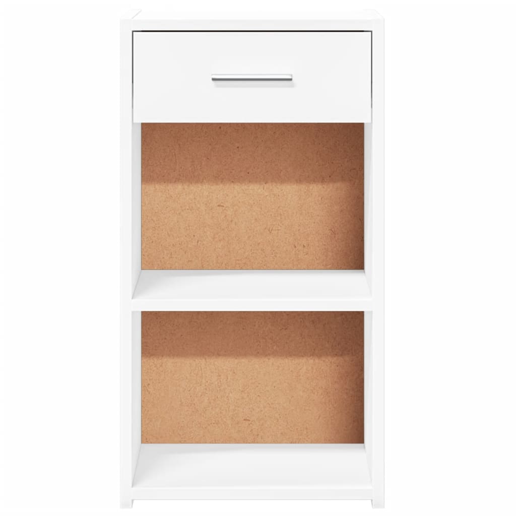 Tables de chevet 2 pcs. Blanc 35x34x65 cm en bois