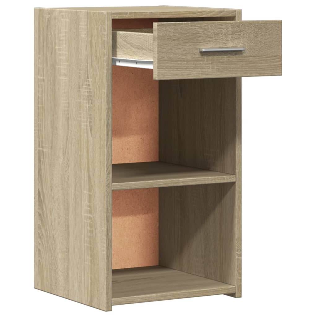 Tables de chevet 2 pcs. Chêne Sonoma 35x34x65 cm matériau bois