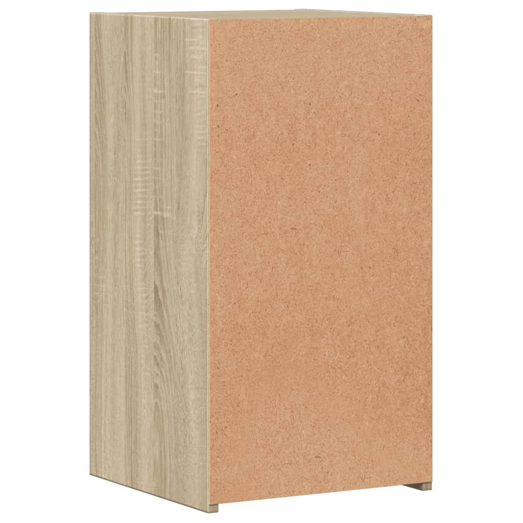 Tables de chevet 2 pcs. Chêne Sonoma 35x34x65 cm matériau bois