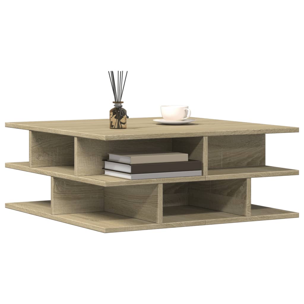 Coffee table Sonoma oak 70x70x29 cm wood material