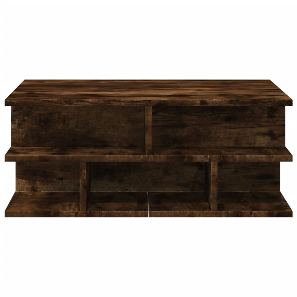 Coffee table smoked oak 70x70x29 cm wood material