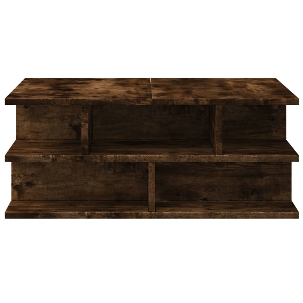 Coffee table smoked oak 70x70x29 cm wood material