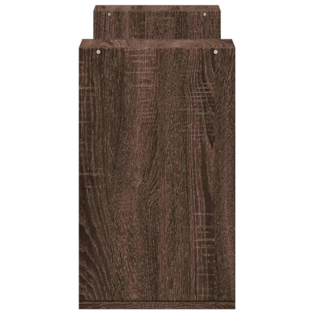 Meubles TV 2 pièces aspect chêne brun 75x30x50 cm matériau bois