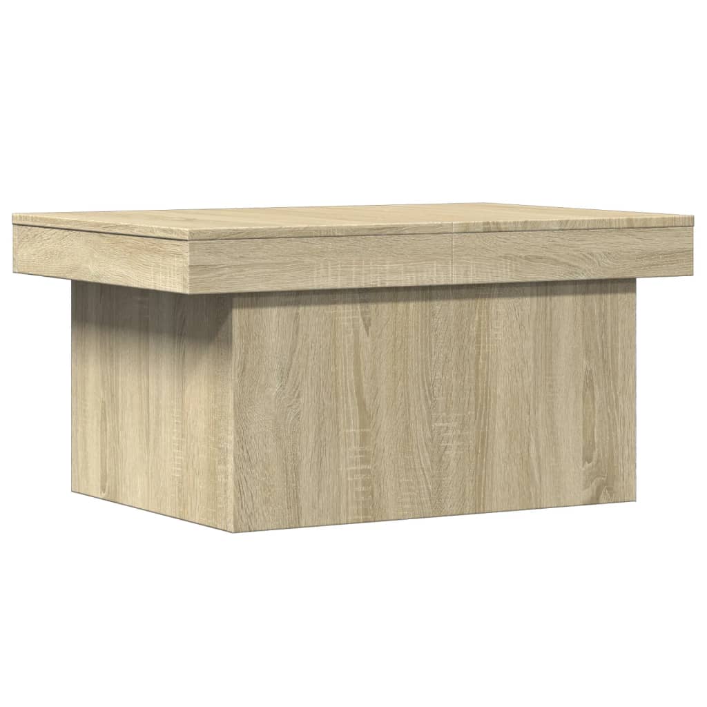 Table basse chêne Sonoma 80x55x40 cm en bois