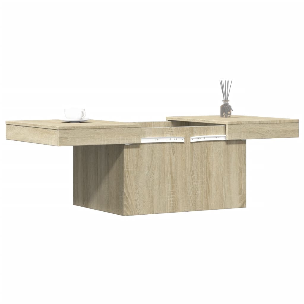 Table basse chêne Sonoma 80x55x40 cm en bois