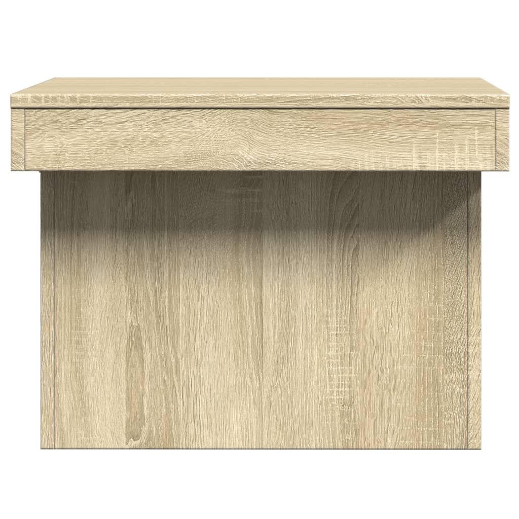 Table basse chêne Sonoma 80x55x40 cm en bois